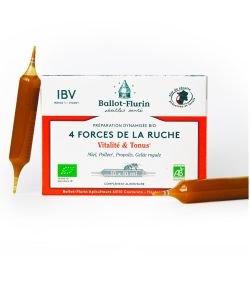 Préparation dynamisée 4 Forces de la ruche BIO, 10 ampoules